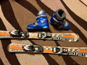 Dětské lyže 90 + hůlky + lyžáky