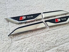 Bočné krídelká nálepky na blatník pre AUDI S-Line