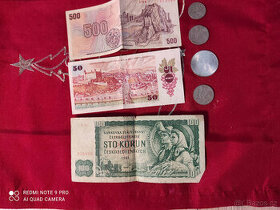 Staré bankovky a mince - 1