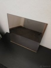 Zrcadlo - řezané čtverce, kouřové - 1