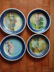 Ručně malované talíře s krajinou