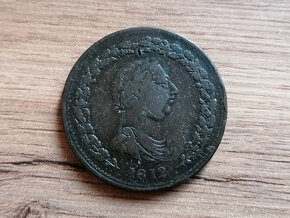1 Penny 1812 Lower Canada koloniální mince kolonie D. Kanada