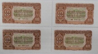 10korun Československých 1953 UNC