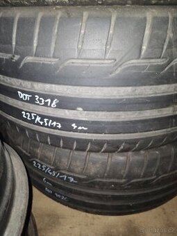 2x pneumatiky 225/45 r 17 4mm