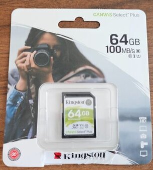 SDXC 64GB U1 KINGSTON Nové
