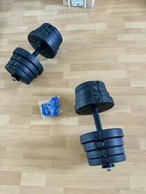 Cinky rozkládací 15x2 (30kg) + rukavice sport - 1
