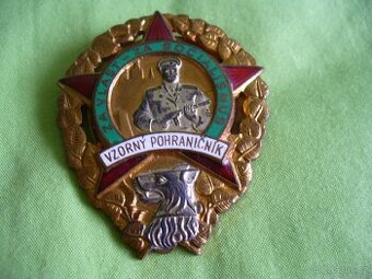 CSR-vojensky velky odznak VZORNY POHRANICNIK-60.-ta leta