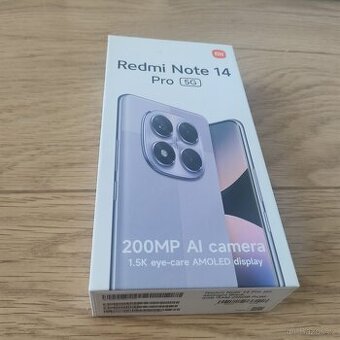 Xiaomi Redmi Note 14 Pro 5G 8GB/256GB Black- nový nevybalený
