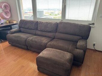 Hněda sedaci souprava 28590