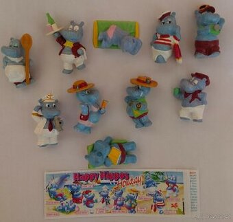 Kinder figurky-sada Happy Hippo Holiday 1x BPZ