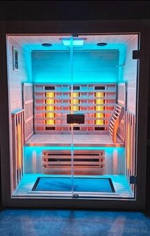LUXUSNÍ VELKÁ INFRASAUNA 150cm + 1 ROK ZÀRUKA