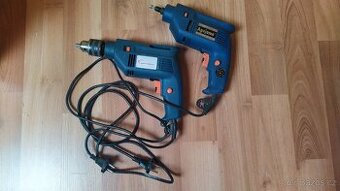 2 elektrické ruční vrtačky Eurotools a Agojama