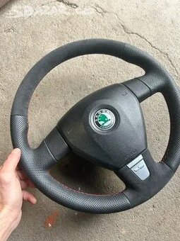 Renovovaný volant Škoda Octavia 2 RS + Airbag.