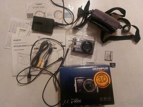 Olympus Mju 9000 černý, jako nový.