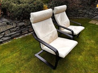 Křeslo ikea Poang kůže