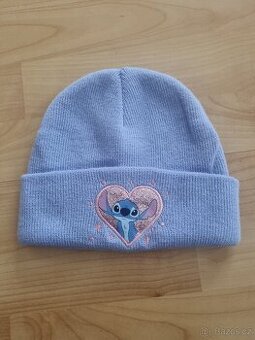 Holčičí zimní čepice Stitch - NOVÁ bez visačky