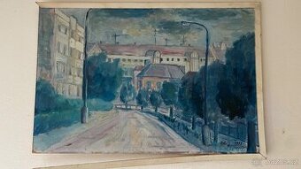 Starý malovaný obraz. ….