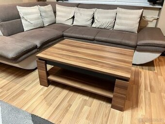 Konferenční stolek - ořech / černá