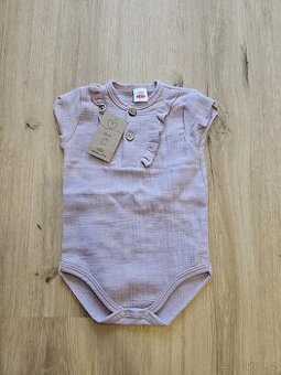 Mušelínové body růžové vel. 80