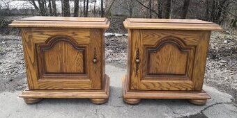 Masivní rustikální 2x noční stolky