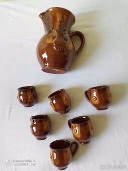 Keramický džbán + džbánky