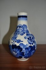 KRÁSNÁ MALOVANÁ VÁZA - značeno - FAJÁNS