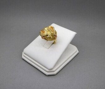 Přepychový zlatý prsten Grandle