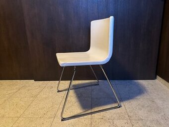 Židle IKEA Bernhard bílá kůže