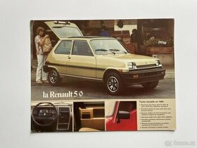 Renault 5 prospekt Kanada ~ francouzský jazyk ~ rok cca 1982