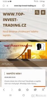 Zhodnocení financi - dočasná nabídka