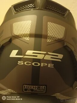 Přilba LS2 SCOPE AXIS BLACK TITANIUM XXL 63cm-64cm