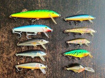 10 woblerů Rapala