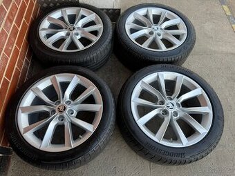 Alu 18" 5x112 orig. škoda "Modus" letní 75%, SUP3