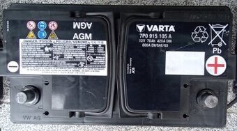 Autobaterie varta AGM start stop 7P0915105 75ah 800A - [28.