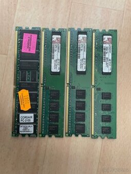Starší RAM 1GB, 1GB, 2GB, 512MB