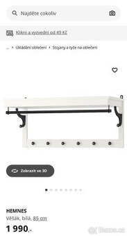 Věšákna bundy Hemnes