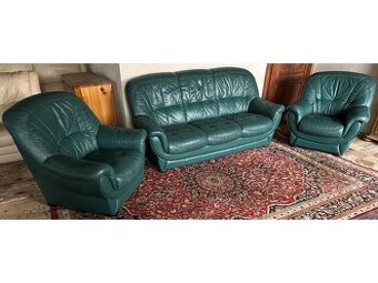Luxusní kožená sedací souprava 3+1+1, 2999 - 1