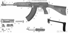 náhradní díly na samopal Sa58 vz58 vz.58 - 1