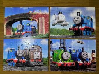 4x dětské puzzle Mašinka Tomáš