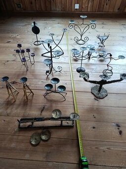 13 ks svícnů - svícínků