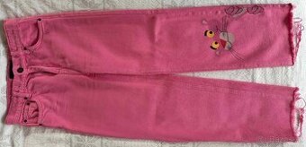 Dívčí rifle zn. Desigual Pink Panther vel.146-152