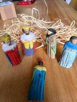 5x figurka Betlém lipové dřevo