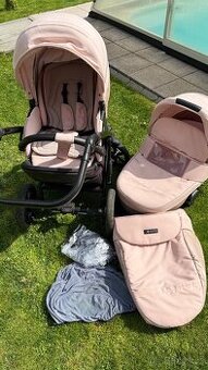 Kočárek Tutis Viva Life II 2v1 Luxury Rose