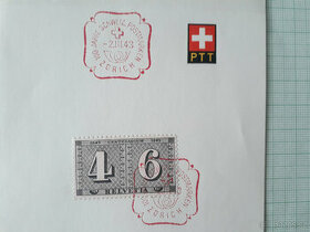 Švýcarsko, Zürich 1943 - 100 let poštovních známek