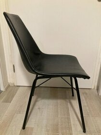 Kvalitní jídelní židle černá eko kůže TOP STAV 4kusy