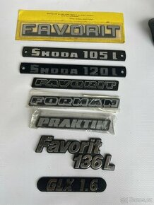 Nápis Škoda různé 105,120,Favorit.