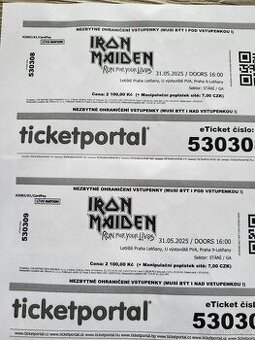 Koncert Iron Maiden 31.5. 2025