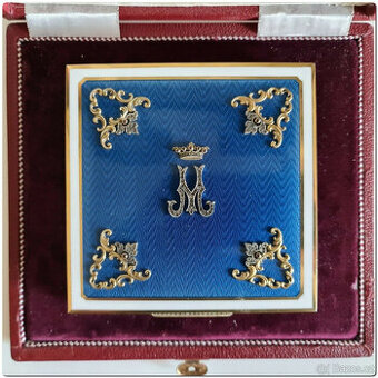 Krabička Silber88 Pozlacená smaltem a diamanty z Ruska - 1