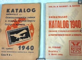 Dva staré filatelistické katalogy - 1940.