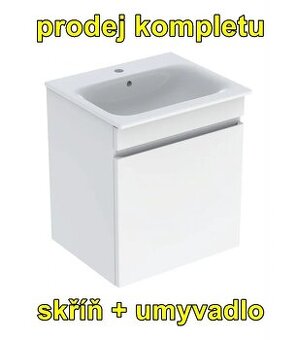 Geberit Renova Plan 501.915.01.1 bílá lesklá + umyvadlo 500.